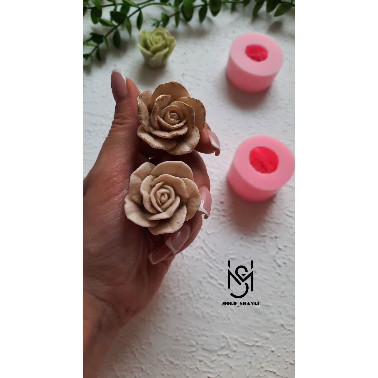 قالب سیلیکونی گل رز روسی برای شمع سازی و رزین