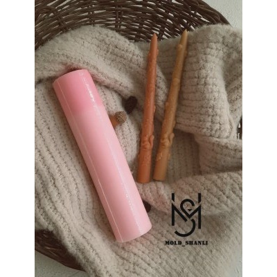 قالب سیلیکونی قلمی سنجاب 20 سانت برای شمع سازی و رزین