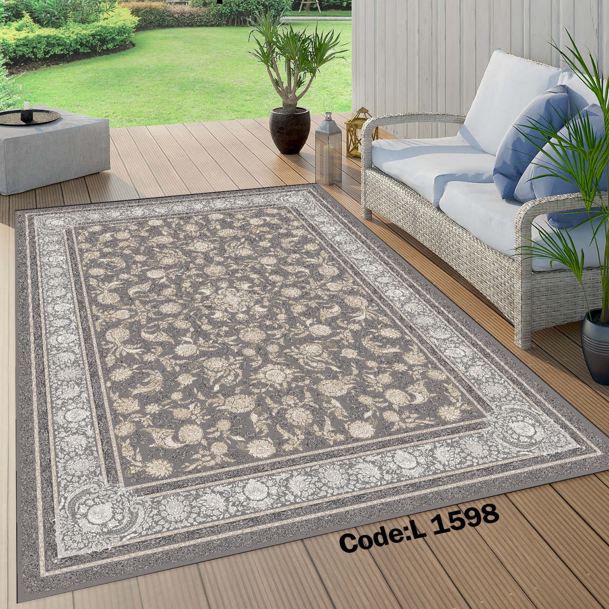 روفرشی کشدار (کاور فرش) و فرشینه و پادری کالای خواب متین کد L 1598