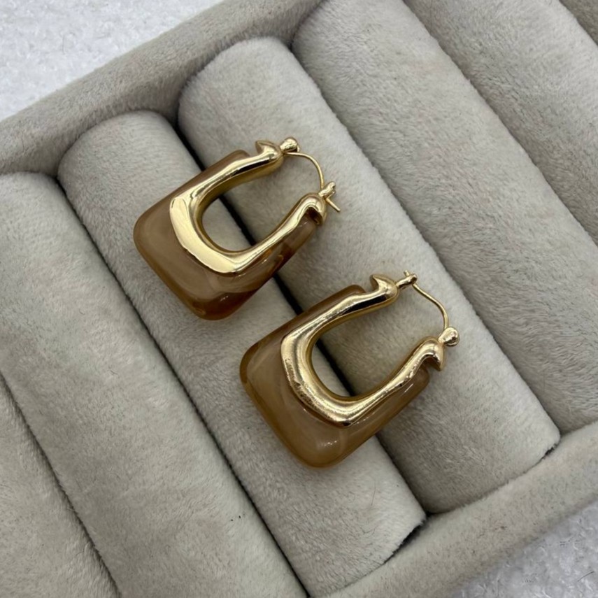 گوشواره های هندسی مدرن رزینی