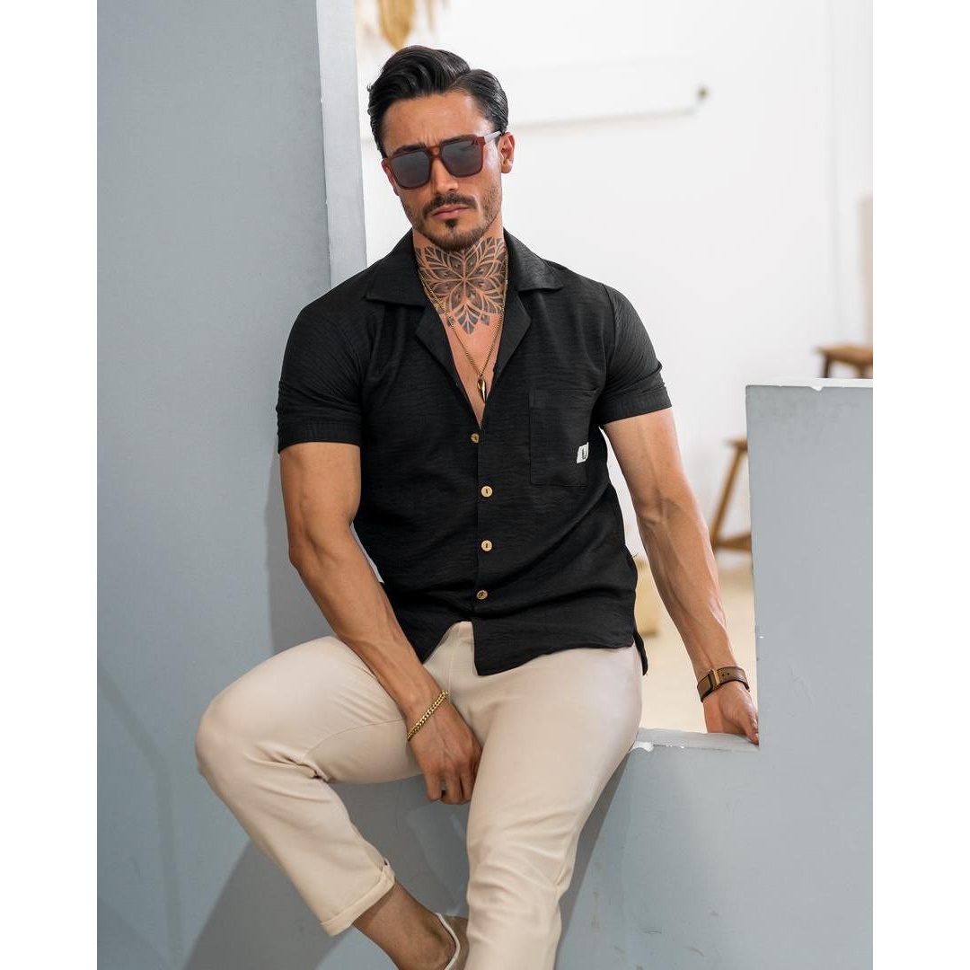 پیراهن مراکشی یقه انگلیسی
