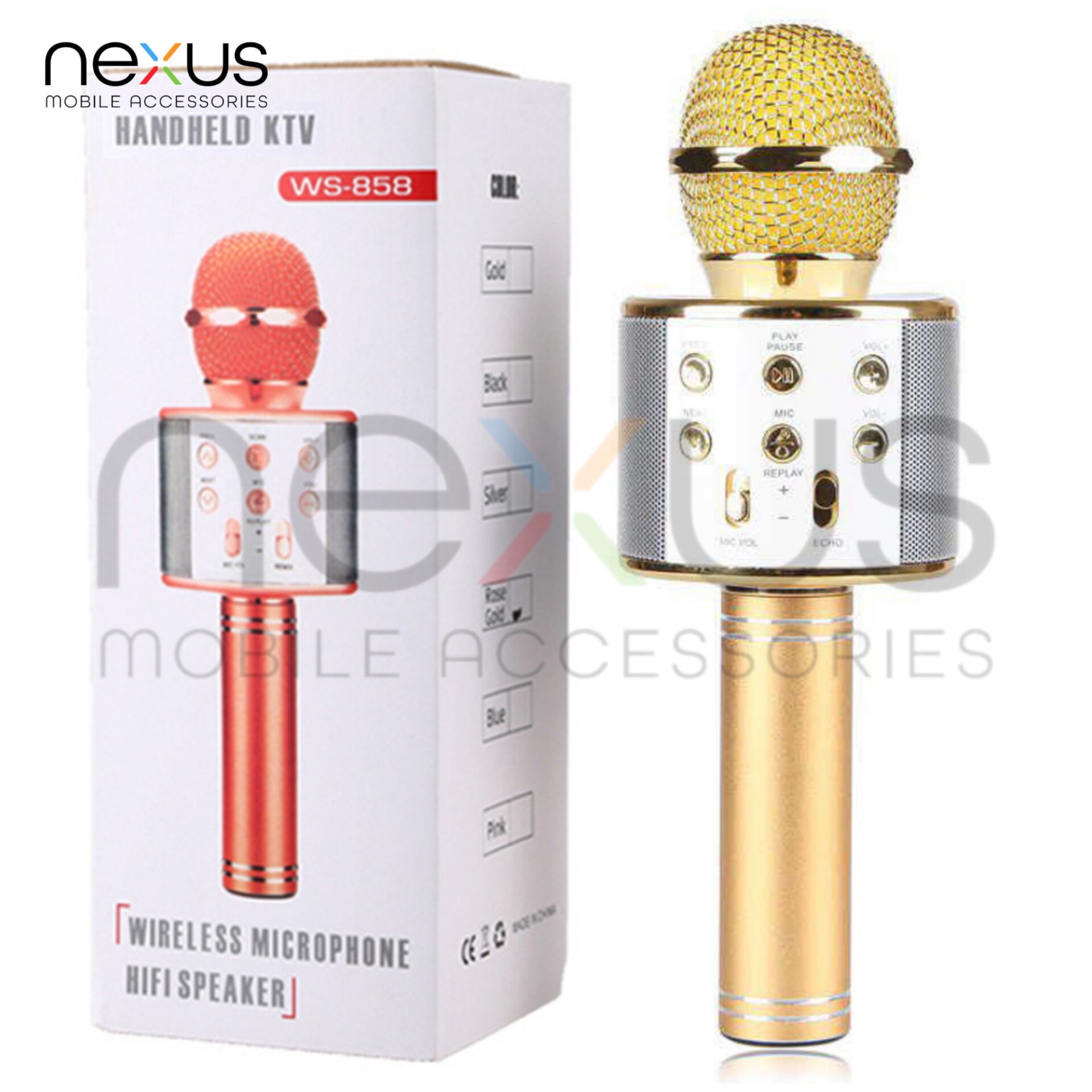 میکروفون اسپیکر دار ws 858