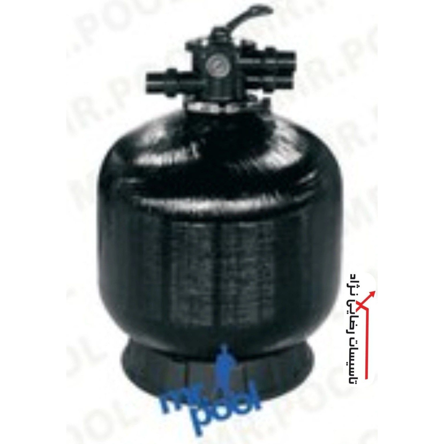 فیلترشنی برند مسترپول مدل MR POOL ) T 30) مدل شیر از بالا