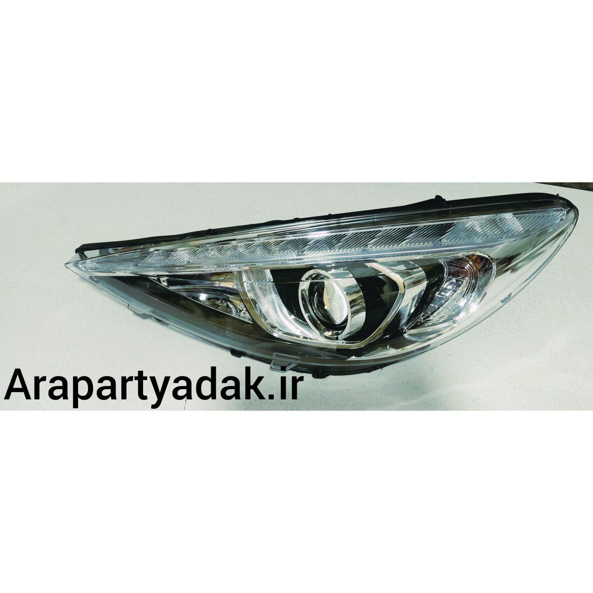 چراغ جلو کامل 207 با لامپ و LED برند مدرن چپ (راننده)