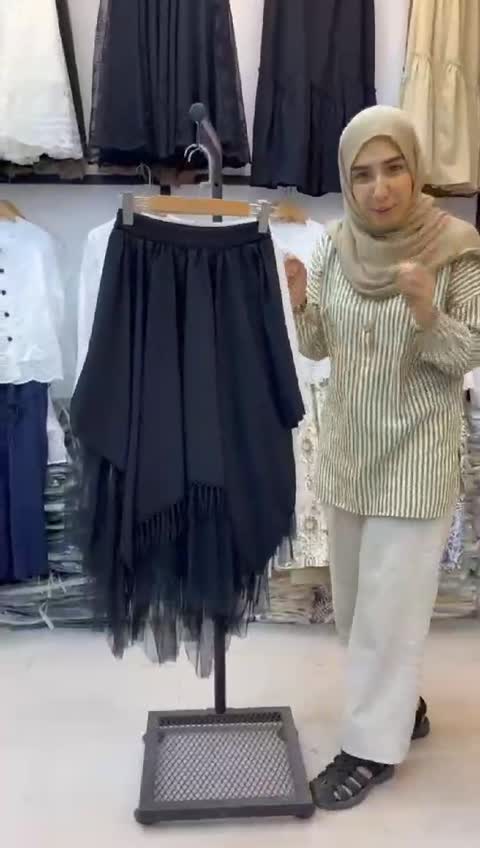 دامن زنانه فانتیزی مدل دو طبقه وارداتی
