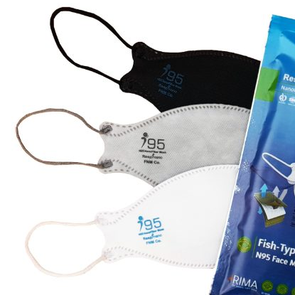ماسک سه بعدی N95 نانوپاک ا N95 Fish Type Mask