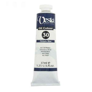 رنگ روغن وستا 37ml/کد30/Phthalo Blue