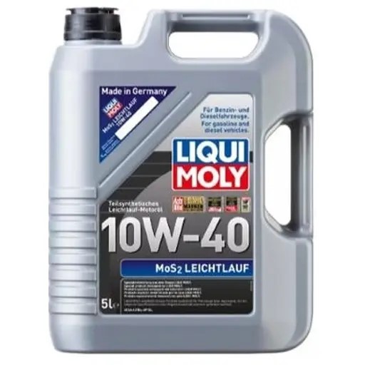 روغن موتور لیکومولی 10W40 SM مدل mos2 leichtlauf پنج لیتری