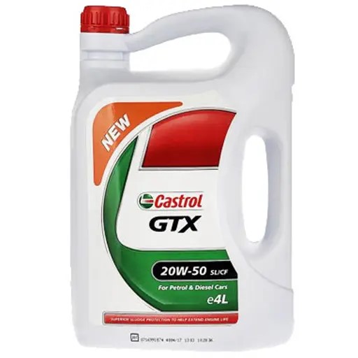 روغن موتور کاسترول 20W50-SL حجم چهار لیتری