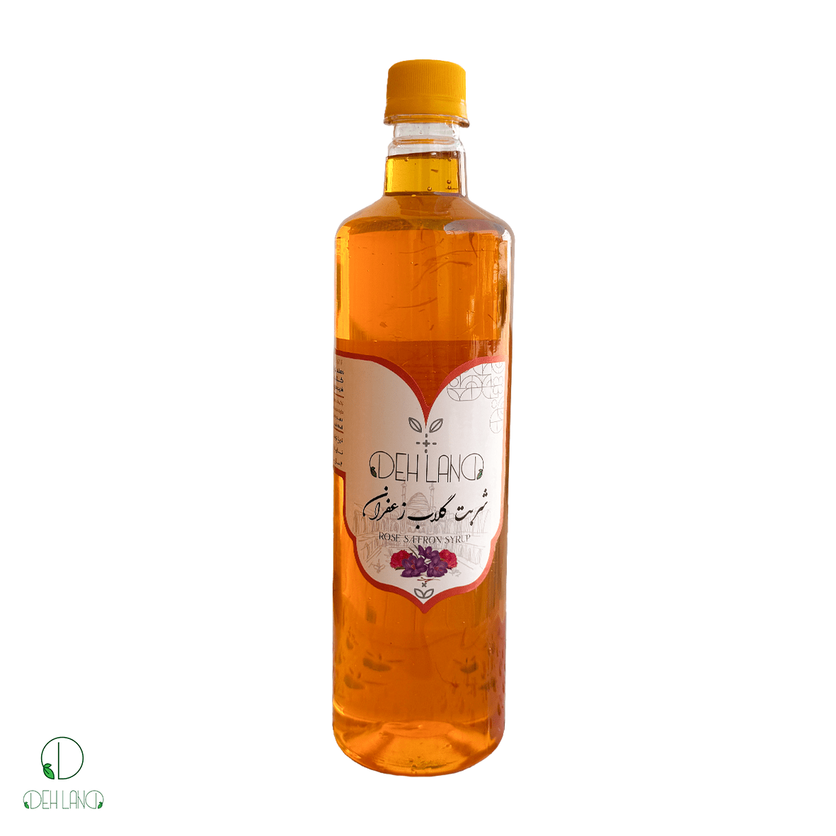 شربت گلاب زعفران طبیعی
