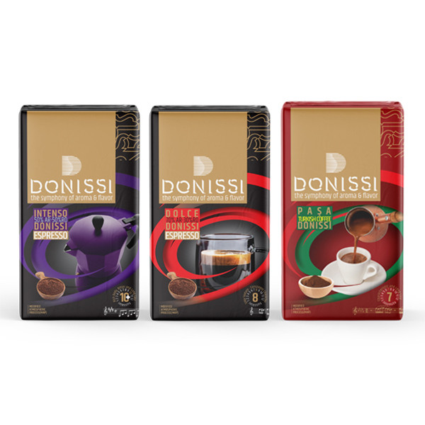 قهوه اسپرسو و ترک دونیسی مجموعه 3 عددی