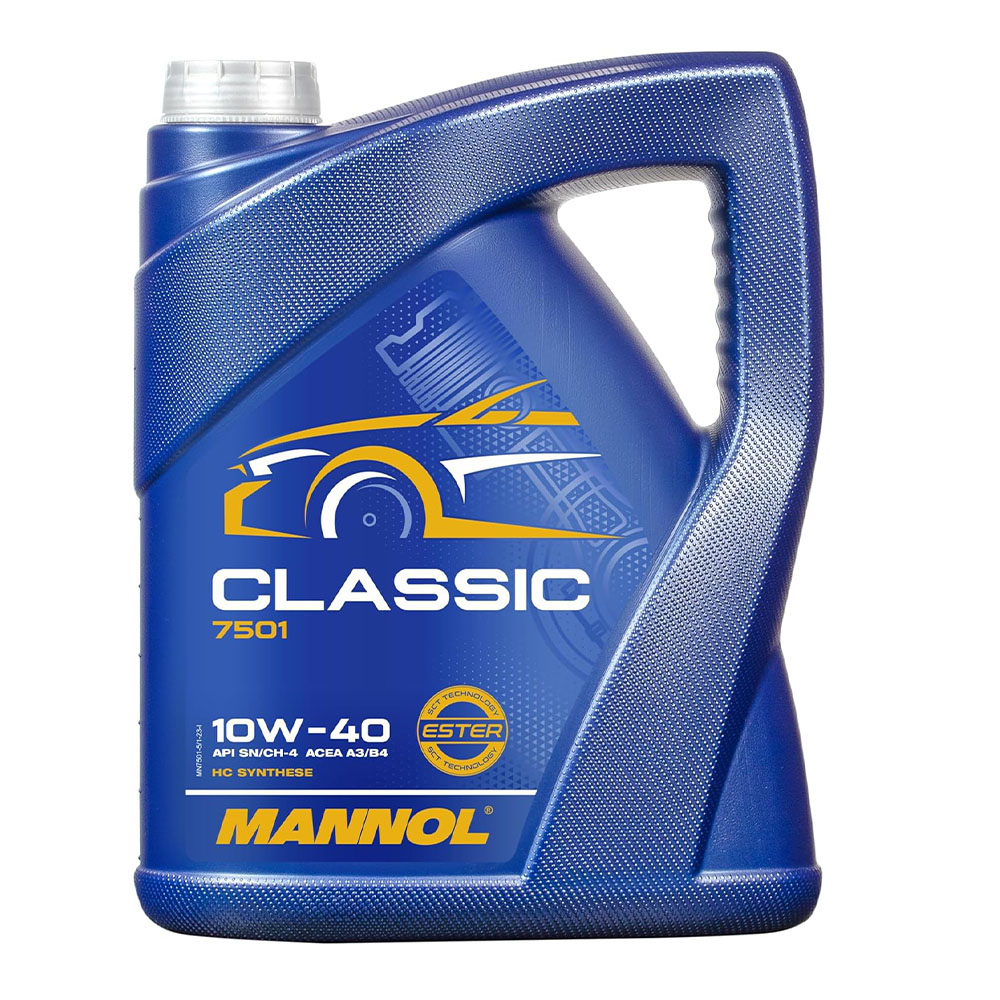 روغن موتور 10W-40 آلمانی اصل MANNOL مدل Classic (5 لیتری)