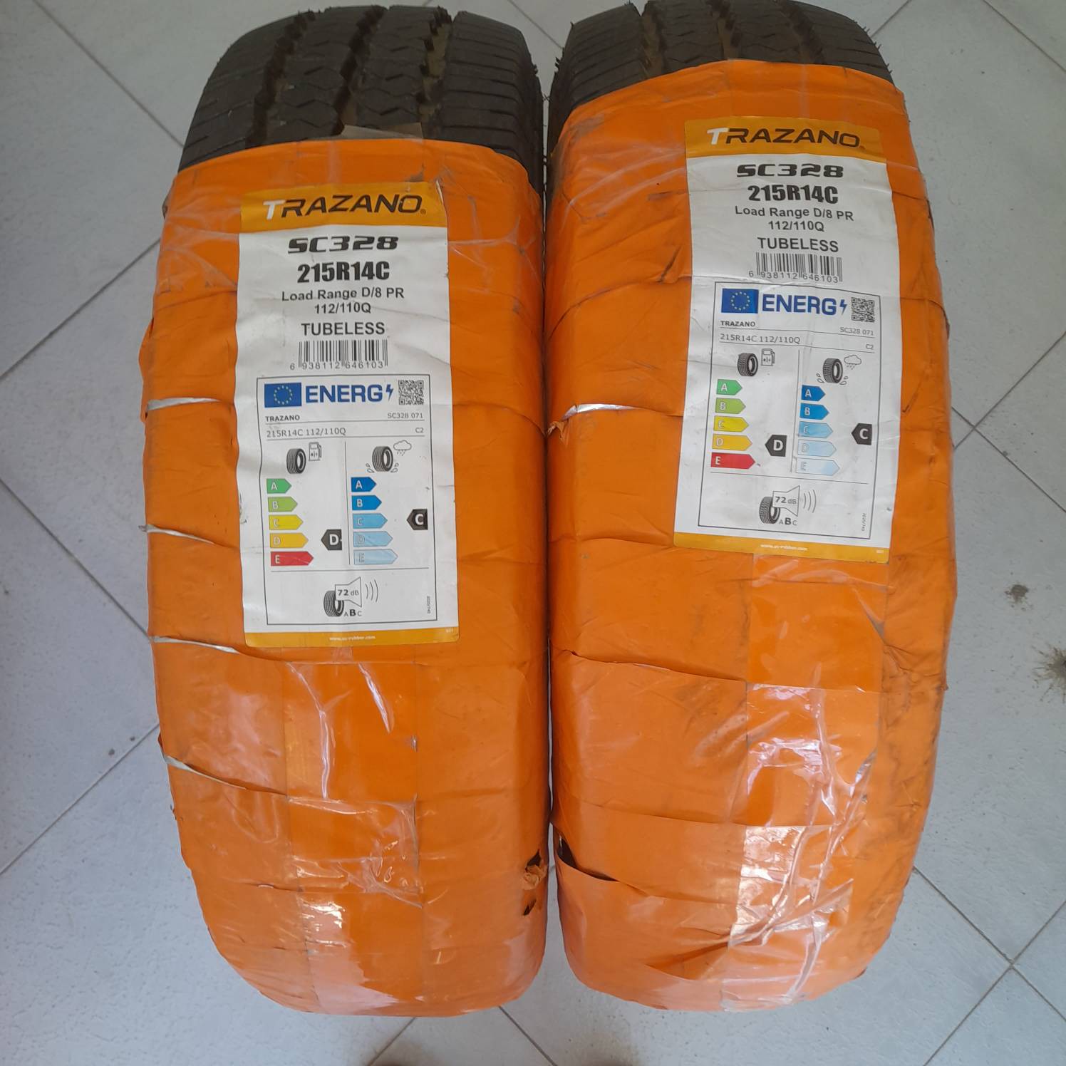 لاستیک ترازانو سایز 215R14C مدل SC328 تولید 2025 - دو حلقه