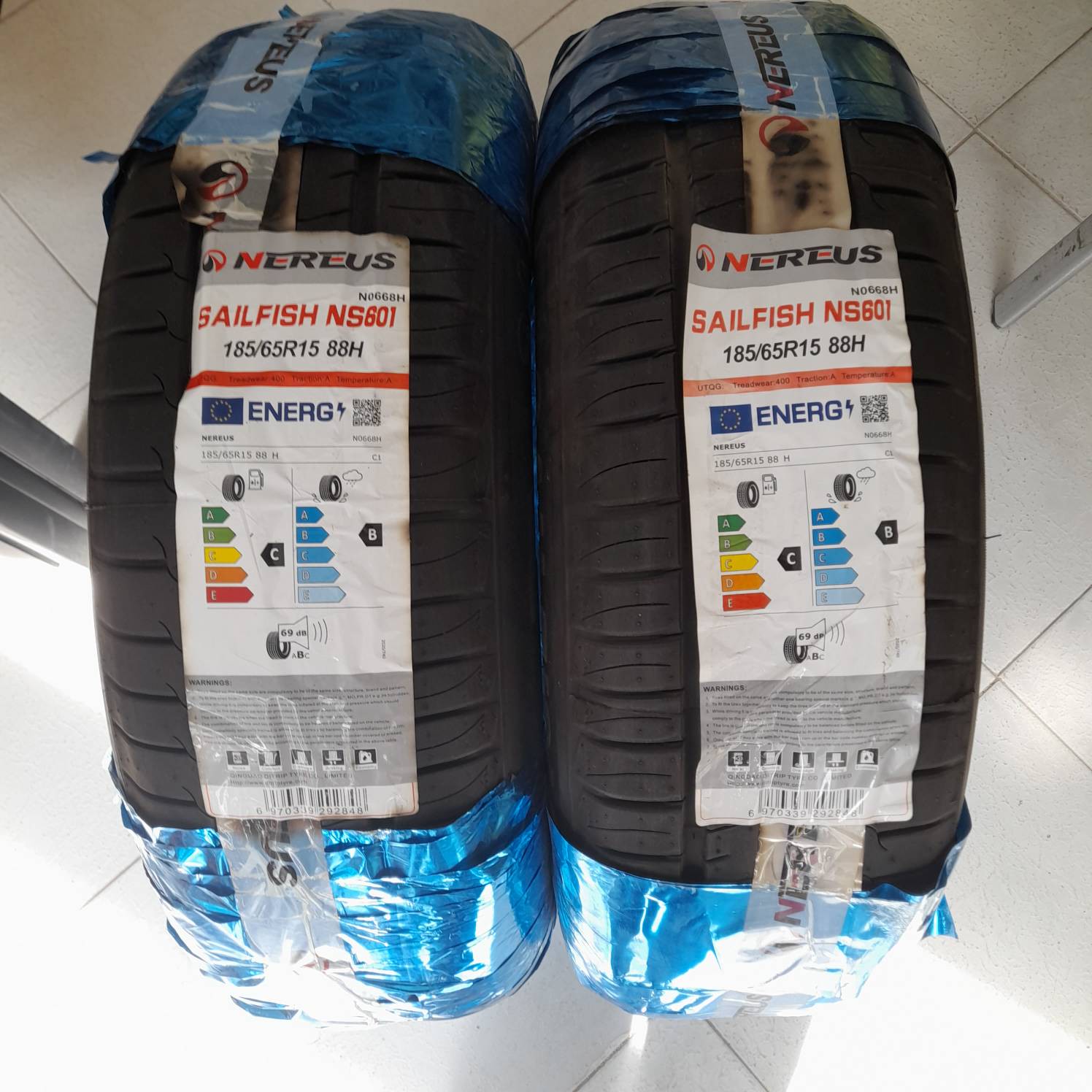 لاستیک نرئوس سایز 185/65/15 مدل SAILFISH NS601 تولید 2023 - دو حلقه