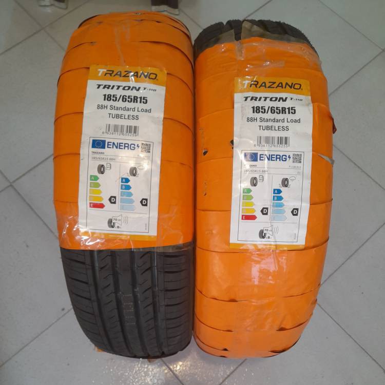 لاستیک ترازانو سایز 185/65/15 مدل T-118 تولید 2024 - دو حلقه