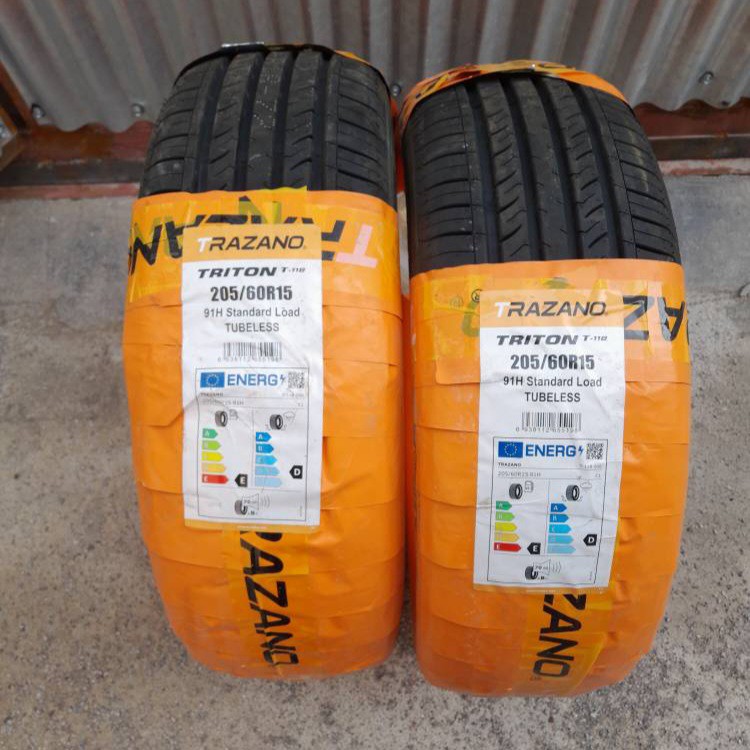 لاستیک ترازانو سایز 205/60/15 مدل T-118 تولید 2025 - دو حلقه