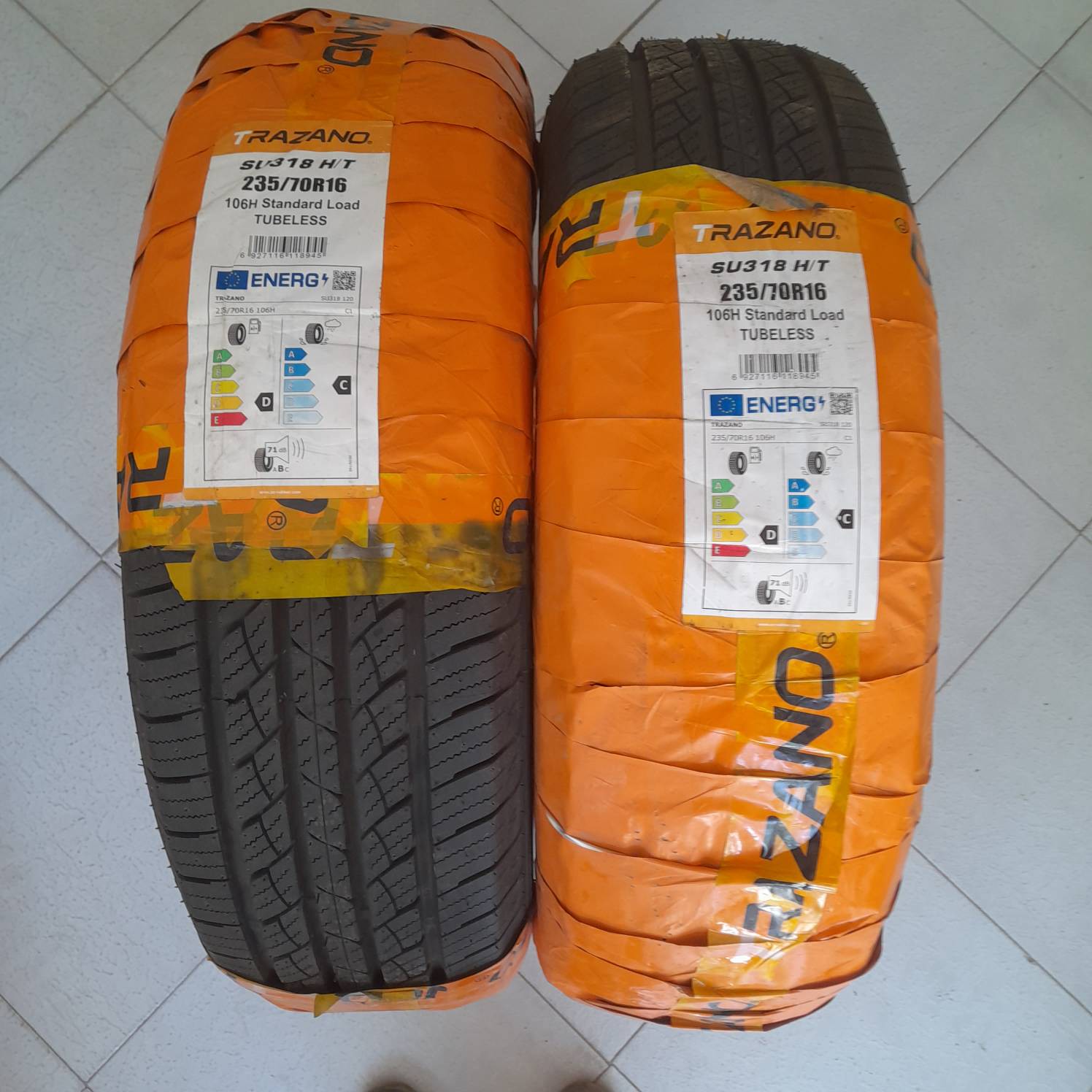 لاستیک ترازانو سایز 235/70R16 مدل SU318 H T تولید 2025 - دو حلقه