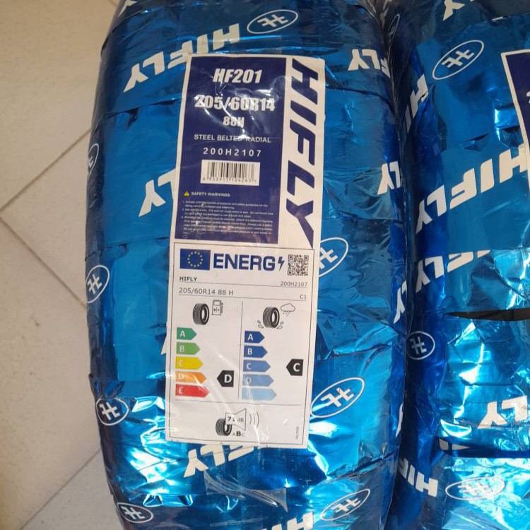 لاستیک های فلای سایز 205/60/14 مدل HF201 تولید 2024 - دو حلقه