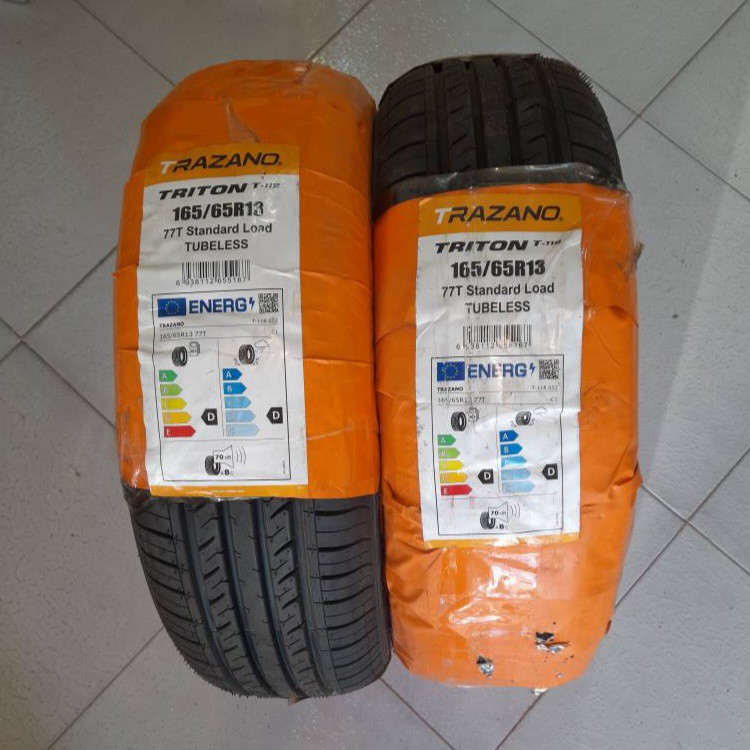 لاستیک ترازانو سایز165/65/13 مدل T-118 تولید 2024 - دو حلقه