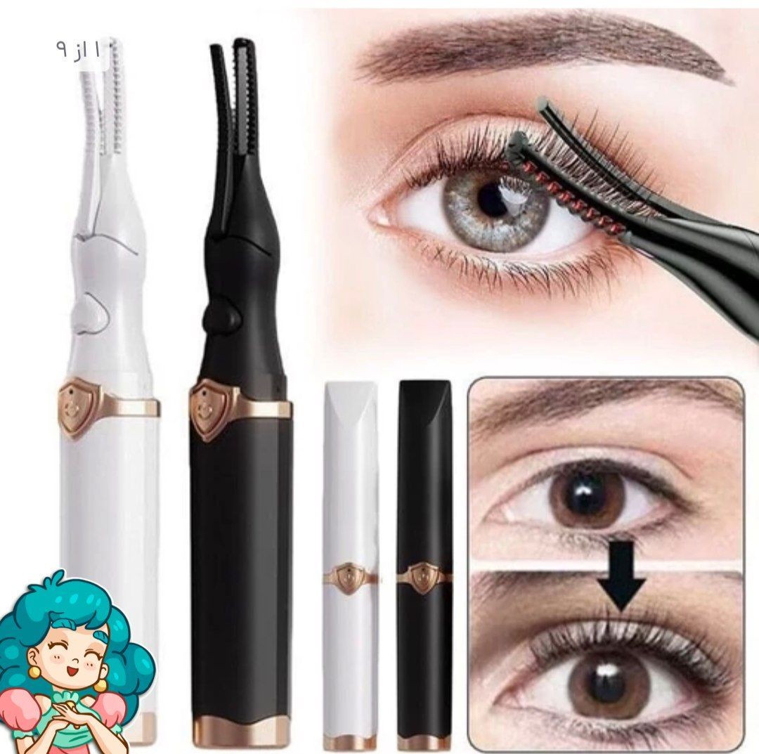 فر مژه برقی شارژی حالت دهنده و فرکننده مژه با گرم کن سریع