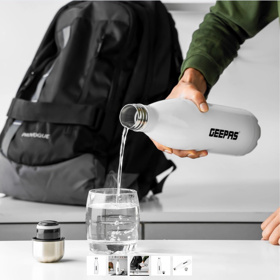 فلاسک وکیوم استیل 750 میلی لیتری جیپاس مدل 27020 - اصل شرکتی