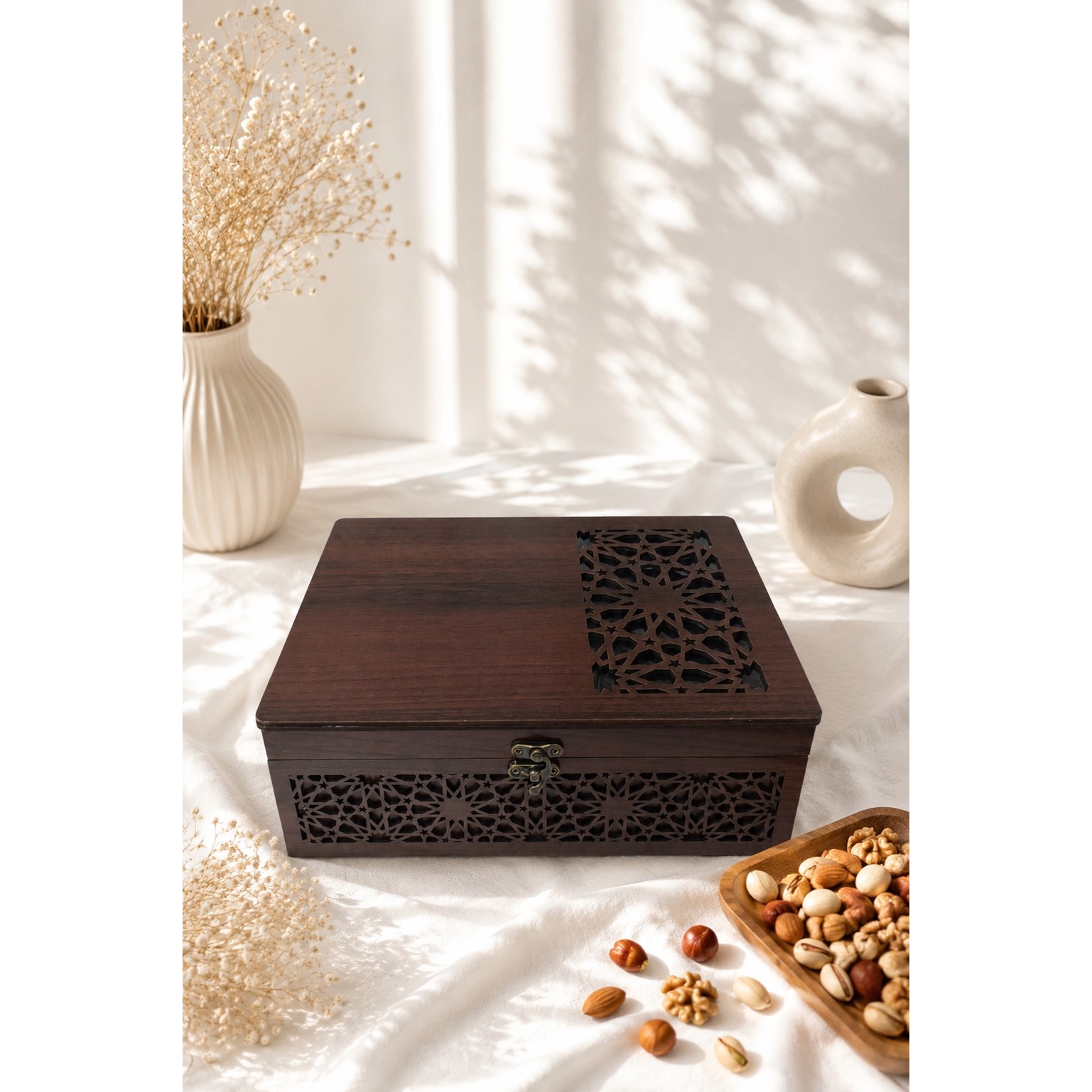 باکس آجیل و خشکبارمدل صبا4خونه(گردویی)