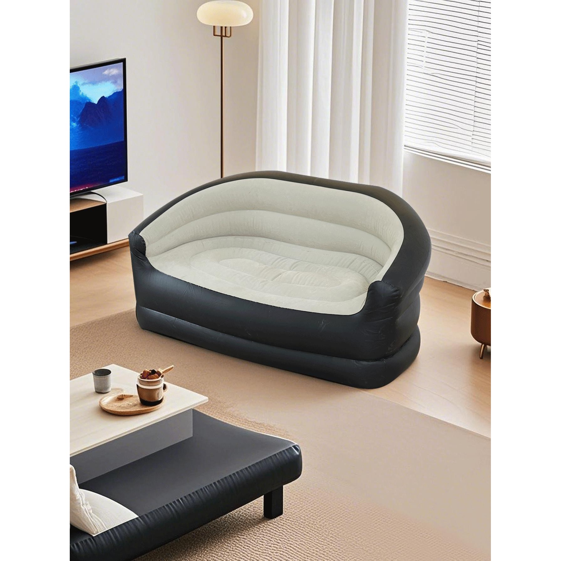 مبل بادی دو نفره Inflatable sofa Double Size جایگزینی سبک و کم جا بجای مبل های سنگین