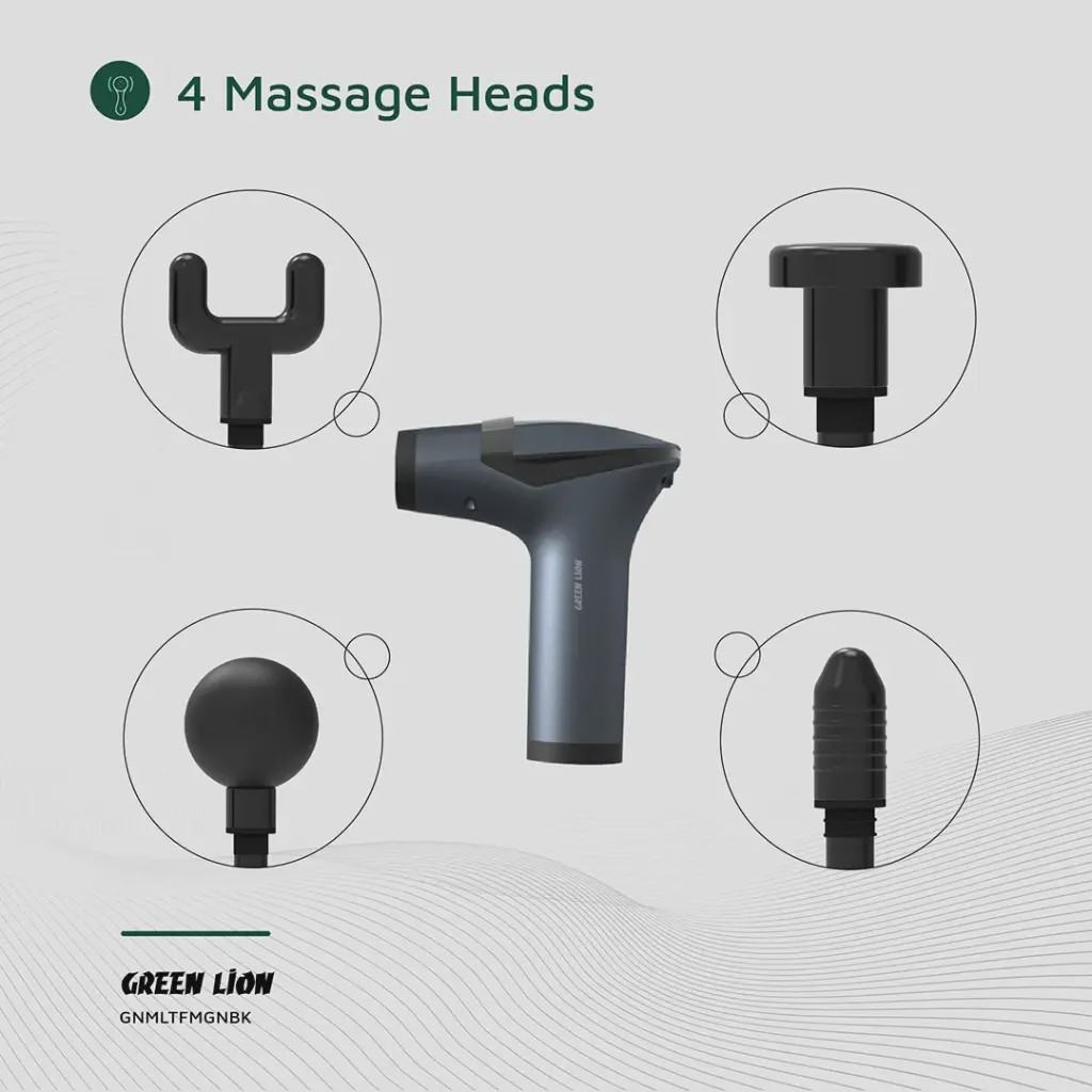 ماساژور تفنگی چند منظوره Green Lion مدل Multifunctional Massage Gun GMG-05