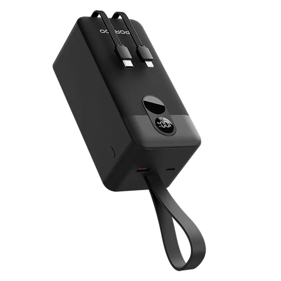 پاور بانک کابل متصل پرودو Porodo 50000mAh Power Bank Integrated Cables PD-PBFCH061