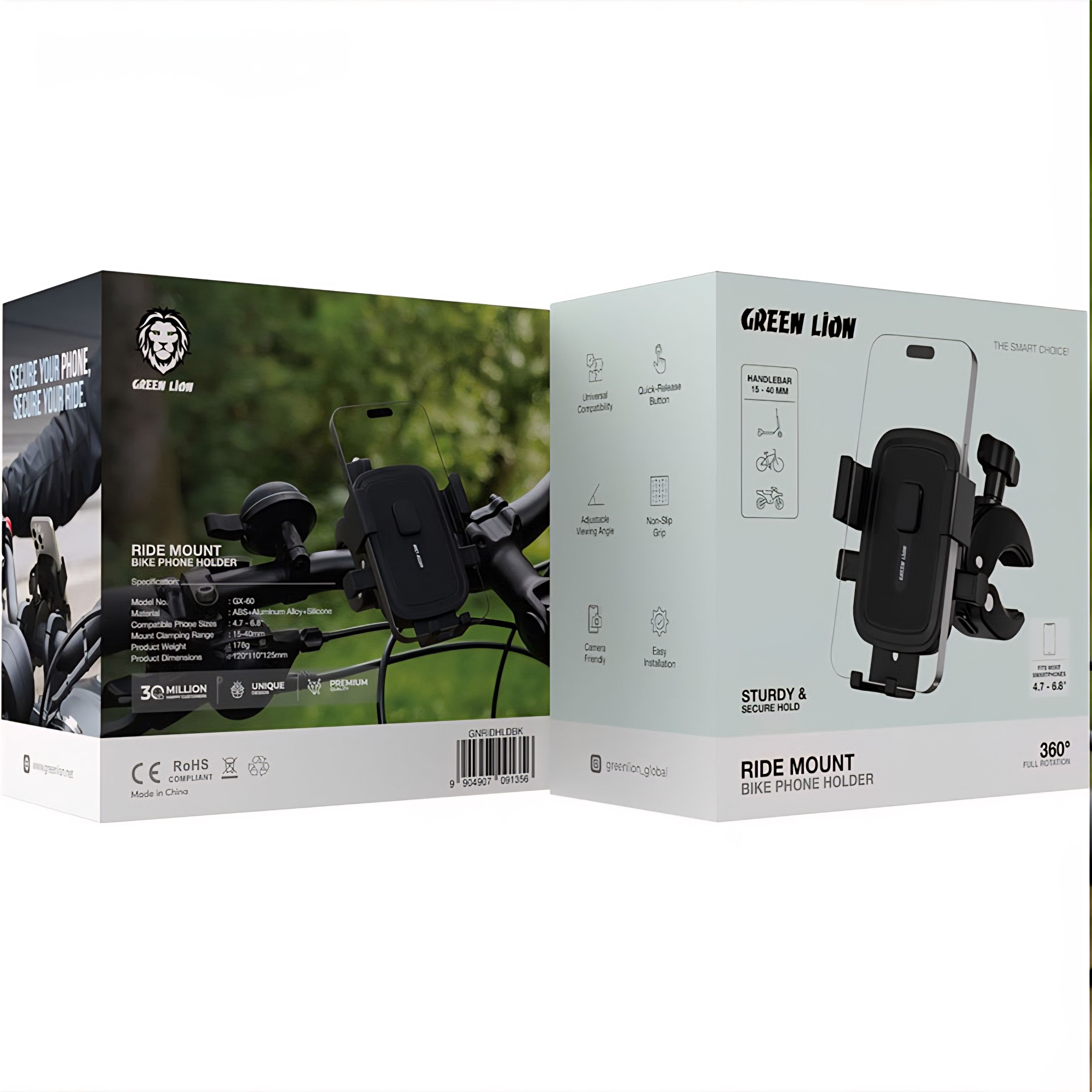 هلدر موبایل دوچرخه و موتور سیکلت گرین لاین Green Lion Ride Mount Bike Phone Holder