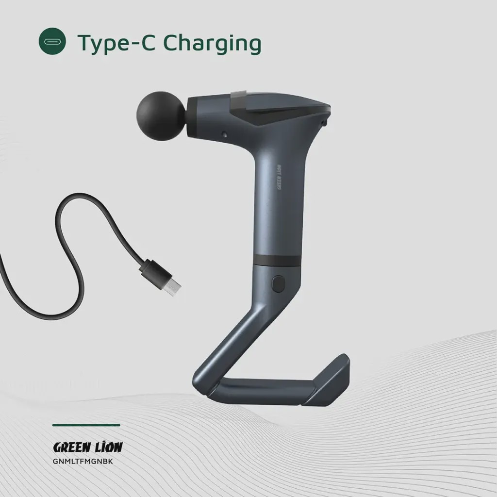 ماساژور تفنگی چند منظوره Green Lion مدل Multifunctional Massage Gun GMG-05