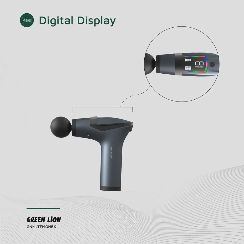 ماساژور تفنگی چند منظوره Green Lion مدل Multifunctional Massage Gun GMG-05
