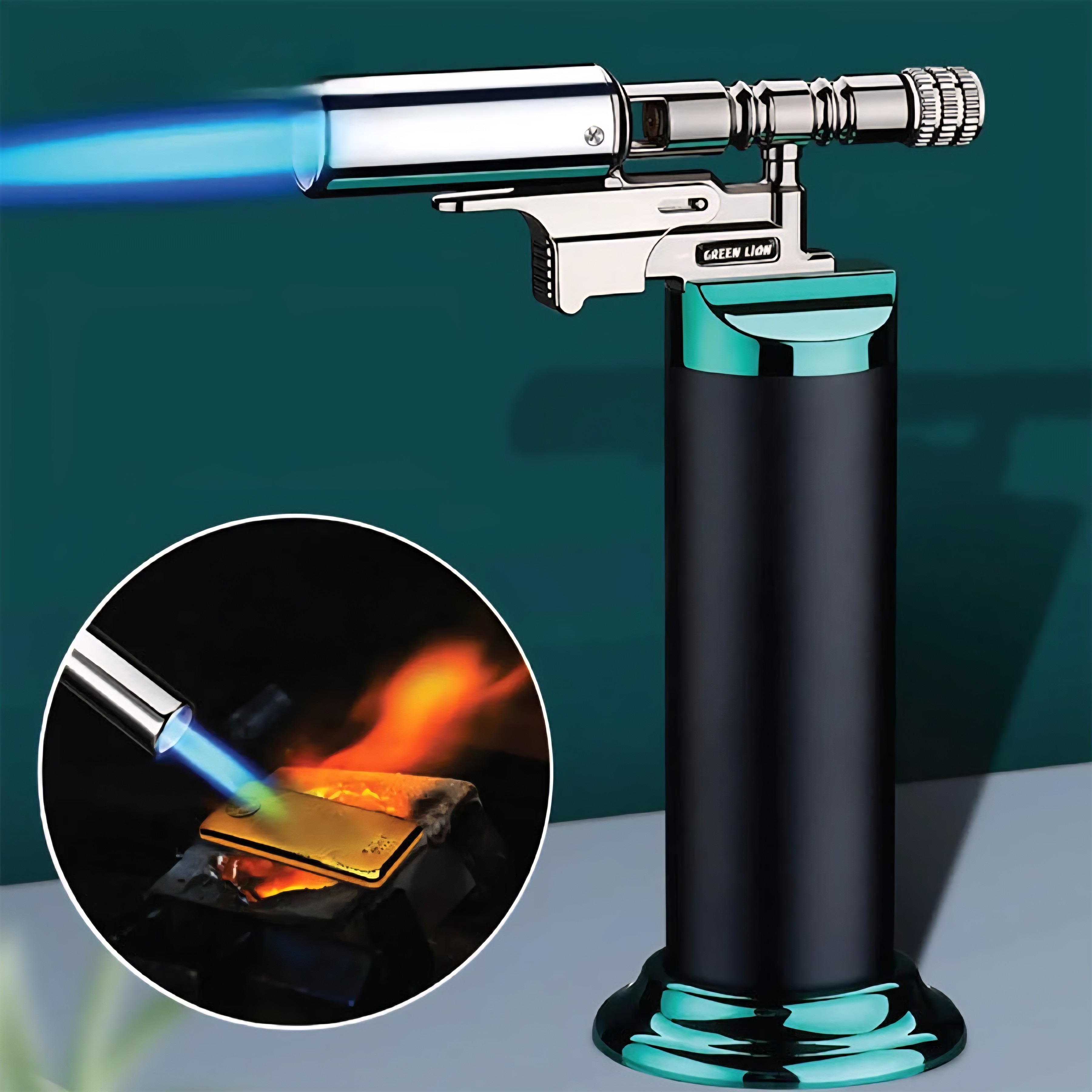 فندک اتمی ضد باد Green Lion مدل Jet Flame Pro Windproof Lighter