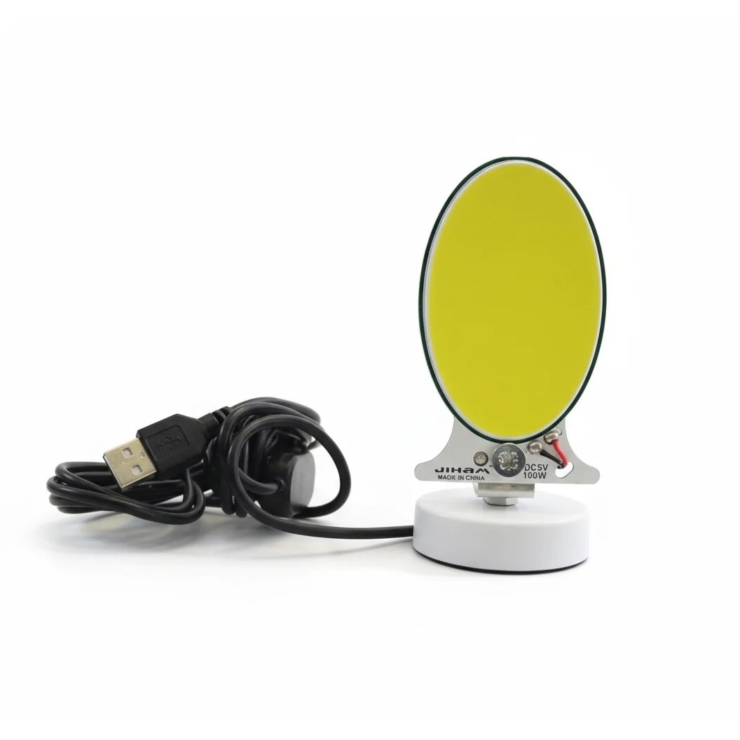 چراغ کمپینگ و لنسری JIHAM با استند آهنربایی و نور مهتابی 100W