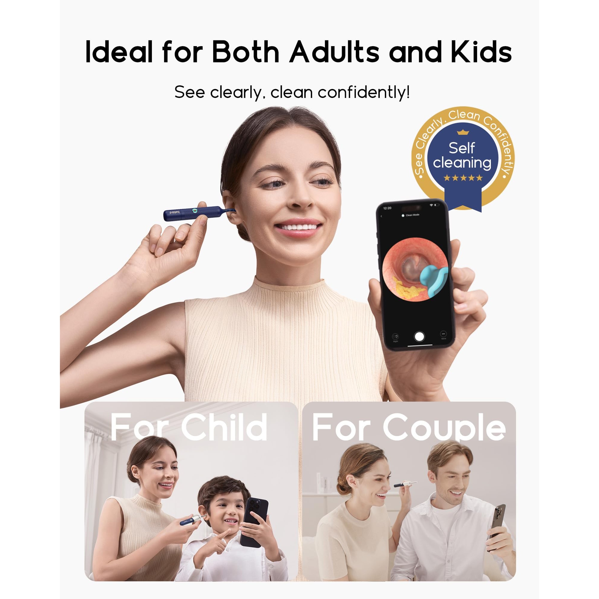 گوش پاک کن هوشمند دوربین دار Bebird EarSight Plus I35R