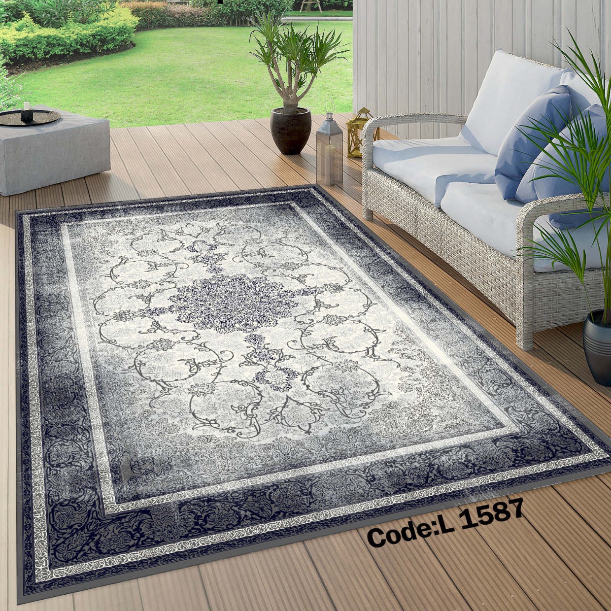 روفرشی کشدار (کاور فرش) و فرشینه و پادری کالای خواب متین کد L 1587