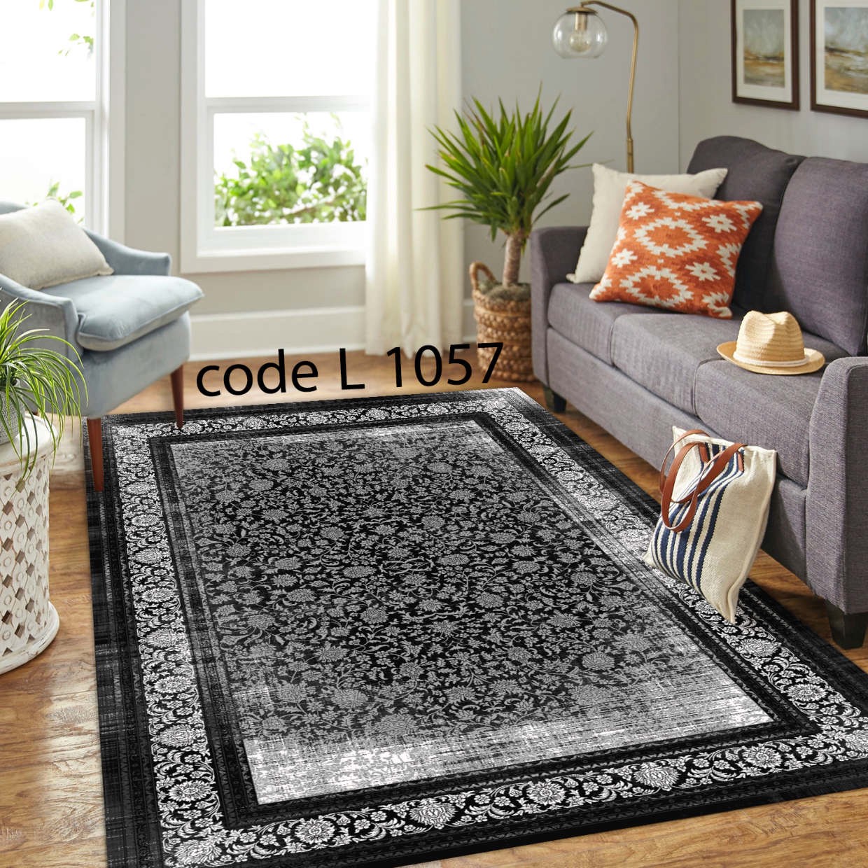 روفرشی کشدار (کاور فرش) و فرشینه و پادری کالای خواب متین کد L 1057