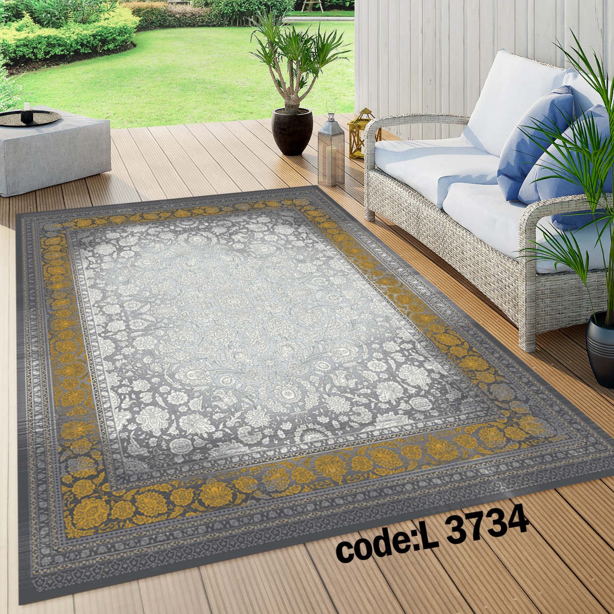 روفرشی کشدار (کاور فرش) و فرشینه و پادری کالای خواب متین کد L 3734