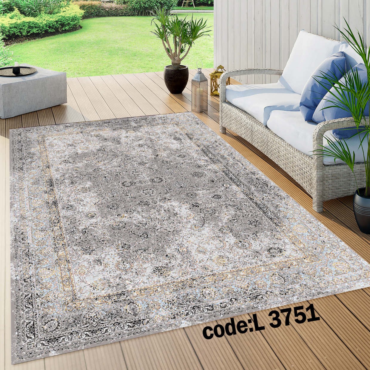 روفرشی کشدار (کاور فرش) و فرشینه و پادری کالای خواب متین کد L 3751