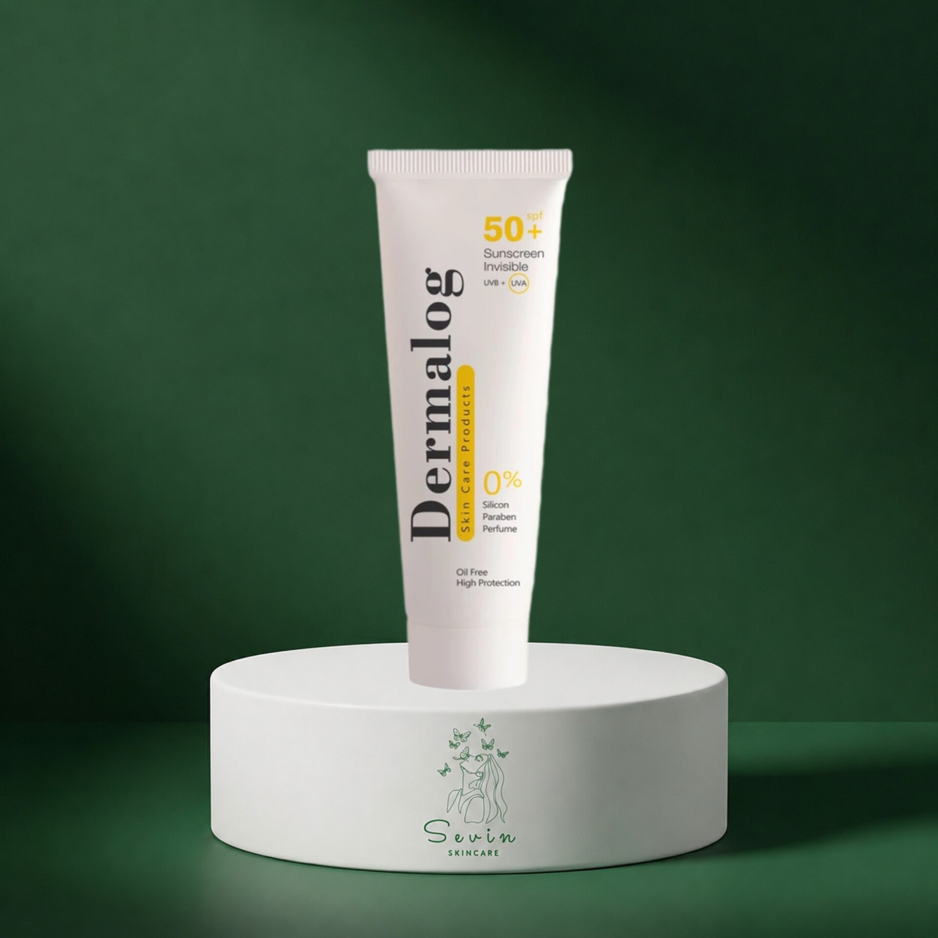 ضد آفتاب بی رنگ درمالوگ با SPF 50 مناسب انواع پوست حجم 50 میلی لیتر