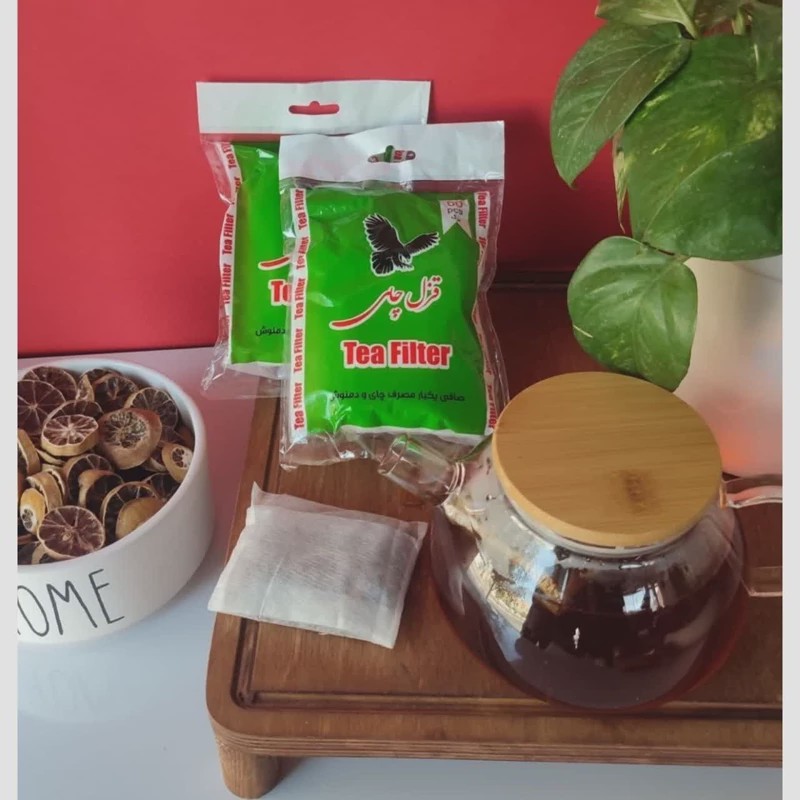 فیلتر چای یکبار مصرف قزل چای بسته 60 عددی