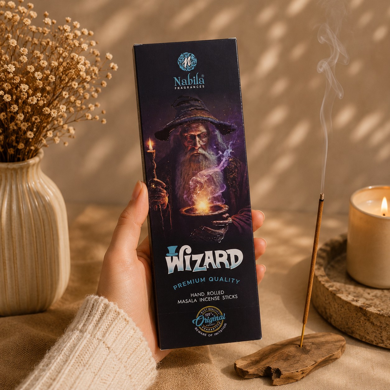 عود دست ساز ویزارد Wizard (برند nabila) شاخه ای