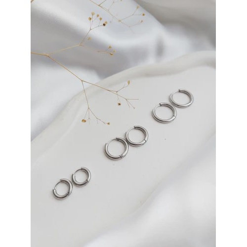 گوشواره حلقه ای گرد سیلور