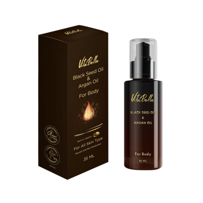 روغن بدن ویتابلا سیاه دانه و آرگان حجم 35 میلی لیتر