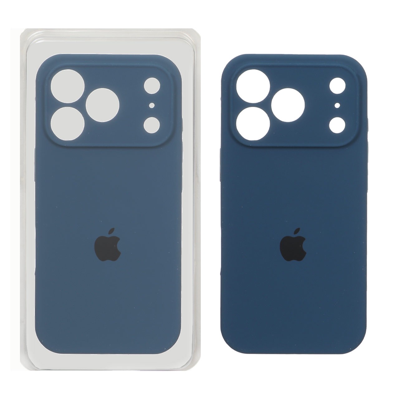قاب سیلیکونی اورجینال داخل مخمل پاک کنی محافظ لنزدار آیفون Apple iPhone 17 Pro (پک اصلی)
