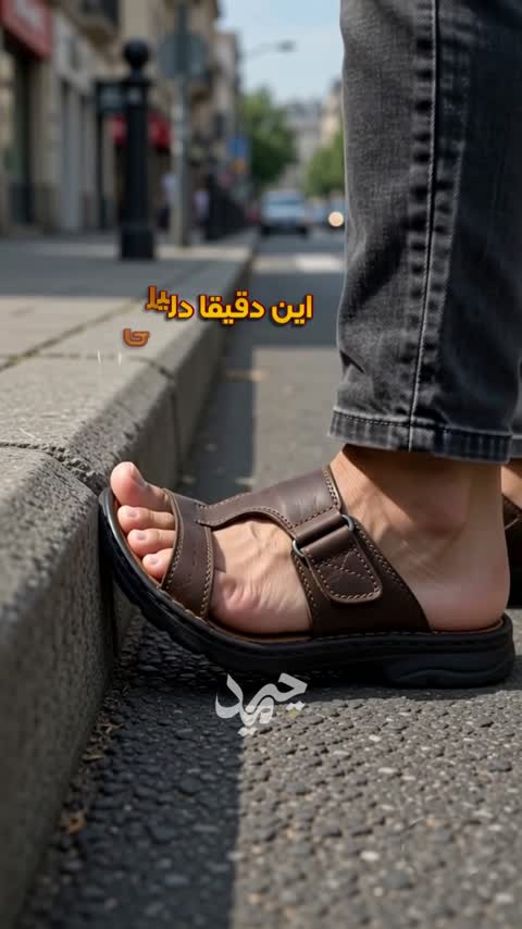 صندل مردانه چرم طبیعی مناسب پیاده روی CAT