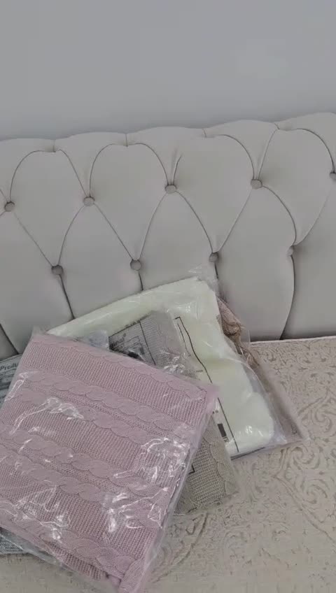 پتو نوزادی بهاره کلاه دار نخ اکرولیک ترک ضد حساسیت