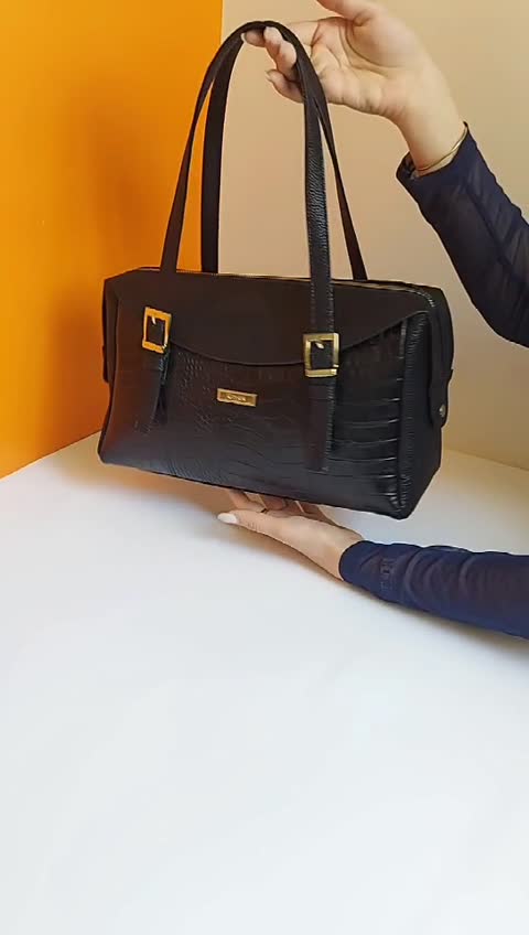 کیف دستی چرم طبیعی گاوی زنانه کد 6060 