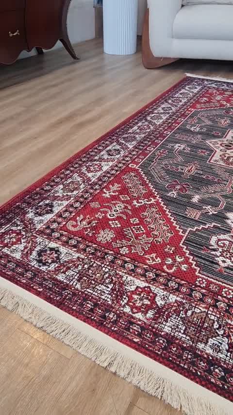 فرشینه مخمل ترک ضد لغزش بدون پرز مدل H162 (قابل سفارش در ابعاد دلخواه)