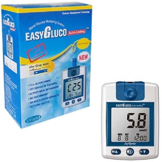  دستگاه تست قند خون ایزی گلوکو بدون نوار تست ا Easy Gluco Glucose Test Device